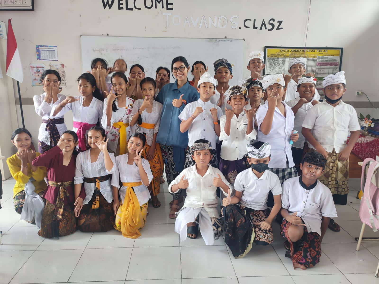 地元集落の学校訪問